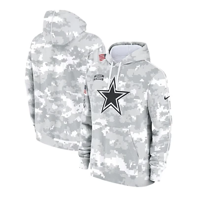 Dallas Cowboys 2024 Salute to Service Arctic Camo Nike Club Fleece Pullover Hoodie