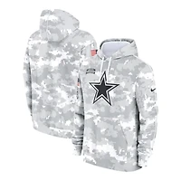 Dallas Cowboys 2024 Salute to Service Arctic Camo Nike Club Fleece Pullover Hoodie