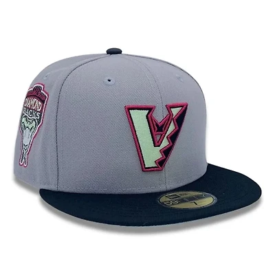 Arizona Diamondbacks Gray and Black 1998 Inaugural Patch Light Green UV New Era 59FIFTY Fitted Hat