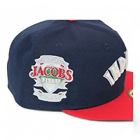 Cleveland Indians Navy and Red "DPM Stock Pack" Inaugural Season Side Patch Gray UV New Era 59Fifty Fitted Hat