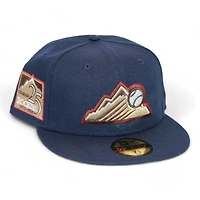 Colorado Rockies Navy "DPM Stock Pack" 25th Anniversary Side Patch Gray UV New Era 59Fifty Fitted Hat