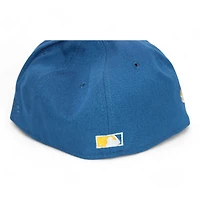 Atlanta Braves Royal Blue and Yellow "DPM Stock Pack" 1996 World Series Side Patch Gray UV New Era 59Fifty Fitted Hat