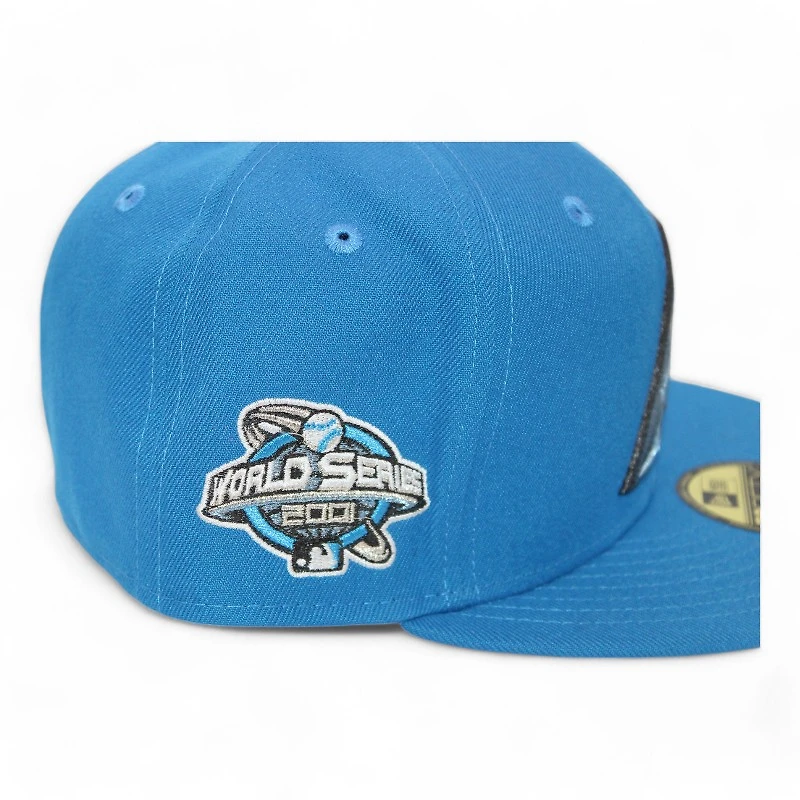 Arizona Diamondbacks Blue "DPM Stock Pack" 2001 World Series Side Patch Gray UV New Era 59Fifty Fitted Hat