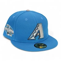 Arizona Diamondbacks Blue "DPM Stock Pack" 2001 World Series Side Patch Gray UV New Era 59Fifty Fitted Hat