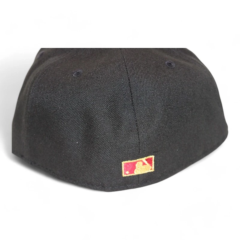 New York Mets Black and Tan 50th Anniversary Side Patch Red UV Era 59Fifty Fitted Hat