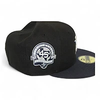Houston Astros Black "Gat Pack" 45th Anniversary Side Patch Gray UV New Era 59Fifty Fitted Hat