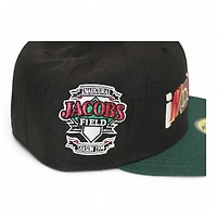 Cleveland Indians Black and Green "Kat Pack" Inaugural Season Patch Gray UV New Era 59Fifty Fitted Hat