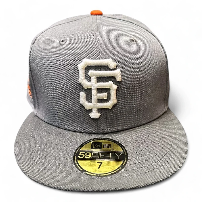 San Francisco Giants Light Gray and Black "Say Hey Kid Collection" 20 at 24 Patch Green UV New Era 59FIFTY Fitted Hat