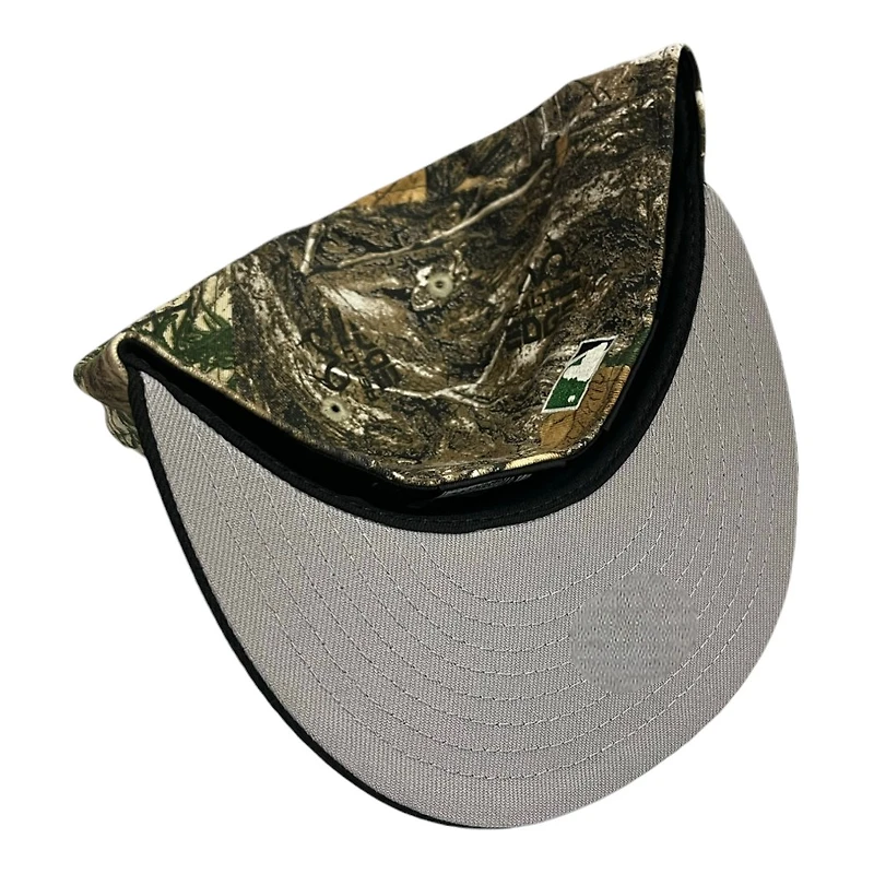 Cincinnati Reds Realtree and Black Final Season Patch Gray UV New Era 59FIFTY Fitted Hat