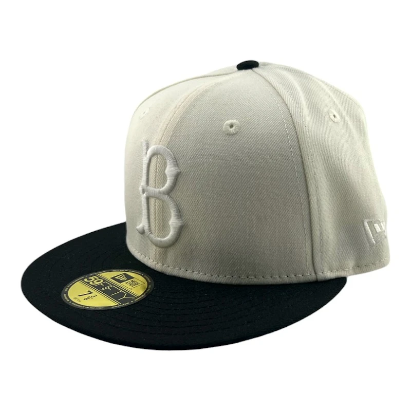 Brooklyn Dodgers Chrome and Black Ebbets Field Patch Pink UV New Era 59FIFTY Fitted Hat