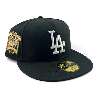 Los Angeles Dodgers Black "Dark Nights LA" 40th Anniversary Patch Pink UV New Era 59FIFTY Fitted Hat