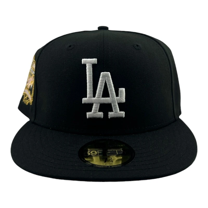 Los Angeles Dodgers Black "Dark Nights LA" 40th Anniversary Patch Pink UV New Era 59FIFTY Fitted Hat