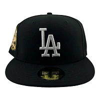 Los Angeles Dodgers Black "Dark Nights LA" 40th Anniversary Patch Pink UV New Era 59FIFTY Fitted Hat
