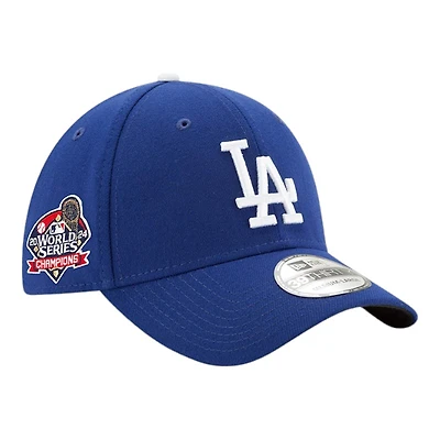Los Angeles Dodgers Royal 2024 World Series Champions Side Patch New Era 39THIRTY Flex Hat
