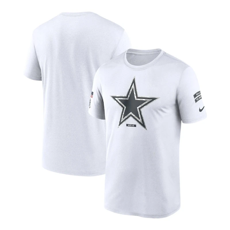 Dallas Cowboys White 2024 Salute To Service Nike Legend Performance T-Shirt