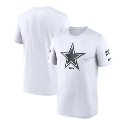 Dallas Cowboys White 2024 Salute To Service Nike Legend Performance T-Shirt