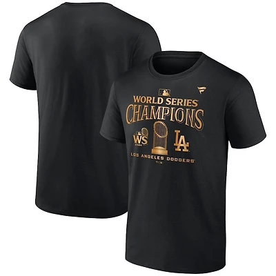 Los Angeles Dodgers Fanatics Black 2024 World Series Champions Locker Room Parade T-Shirt