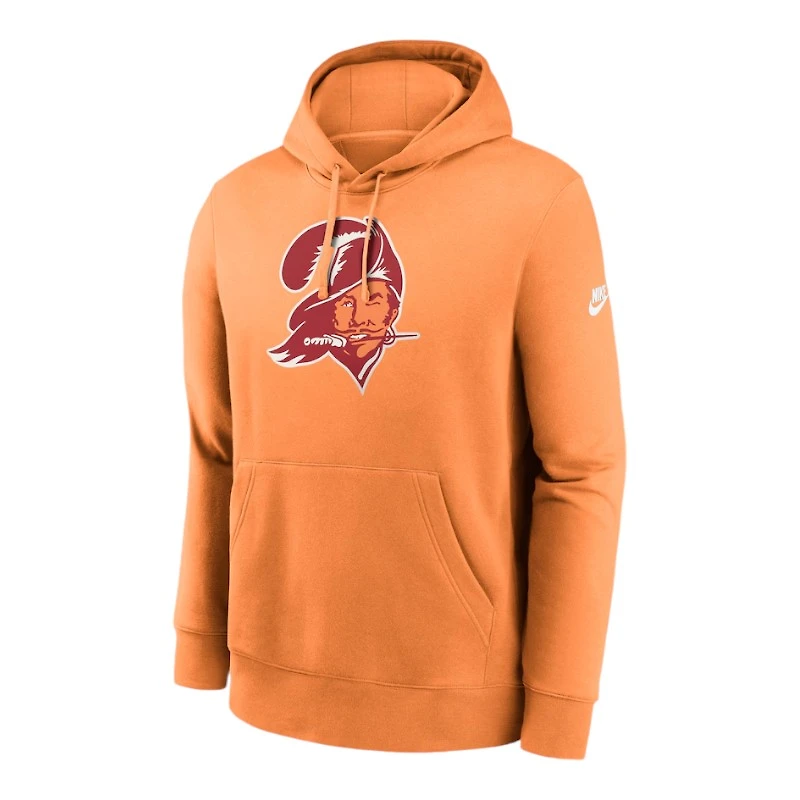 Tampa Bay Buccaneers Orange Nike Rewind Club Logo Pullover Hoodie
