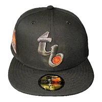 Tampa Bay Rays Black Cooperstown Tropicana Field Patch Gray UV New Era 59FIFTY Fitted Hat
