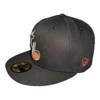 Tampa Bay Rays Black Cooperstown Tropicana Field Patch Gray UV New Era 59FIFTY Fitted Hat