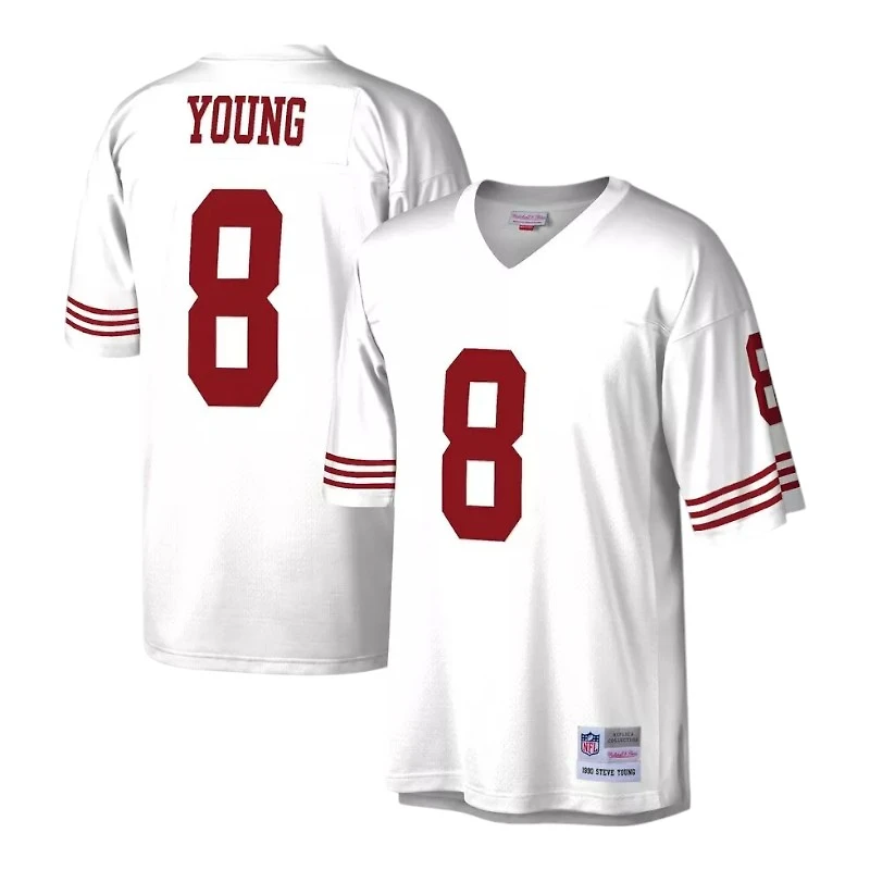 San Francisco 49ers Bryant Young White 1990 Mitchell & Ness Legacy Jersey