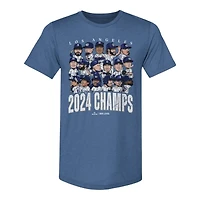 Los Angeles Dodgers 500 Level Blue 2024 World Series Champions T-Shirt