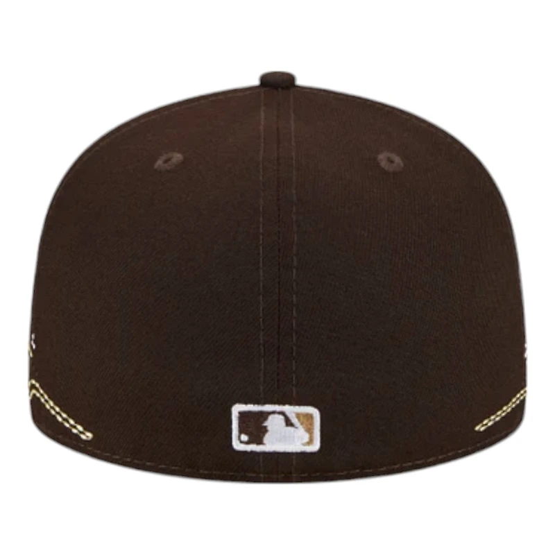 San Diego Padres Brown Tonal Wave New Era 59FIFTY Fitted Hat