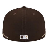 San Diego Padres Brown Tonal Wave New Era 59FIFTY Fitted Hat