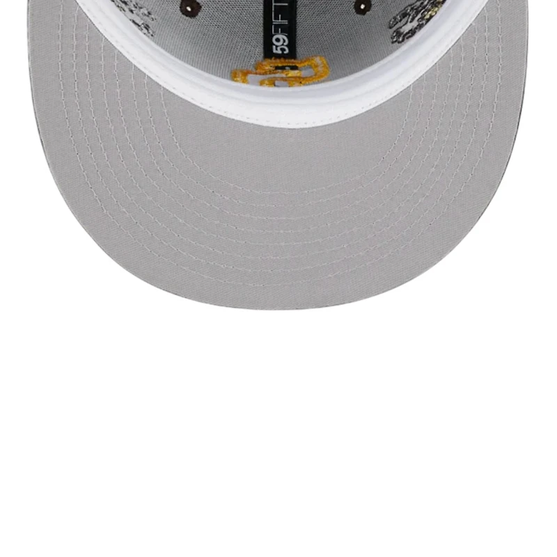 San Diego Padres Brown Tonal Wave New Era 59FIFTY Fitted Hat