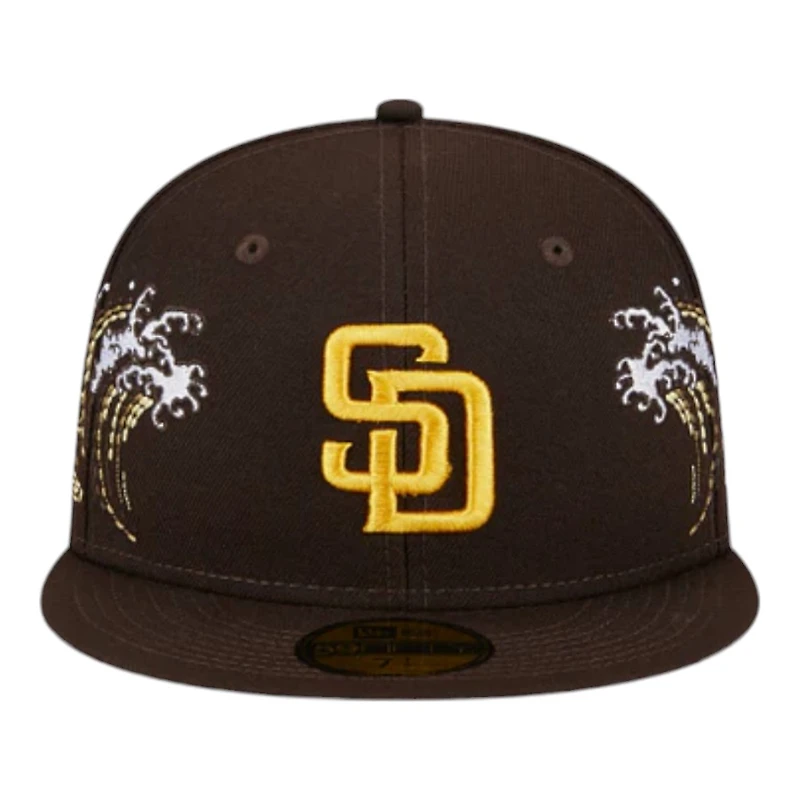 San Diego Padres Brown Tonal Wave New Era 59FIFTY Fitted Hat