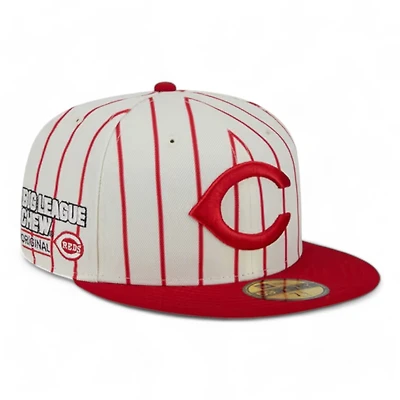 Cincinnati Reds Chrome and Red Original Big League Chew Gray UV 59FIFTY Fitted Hat