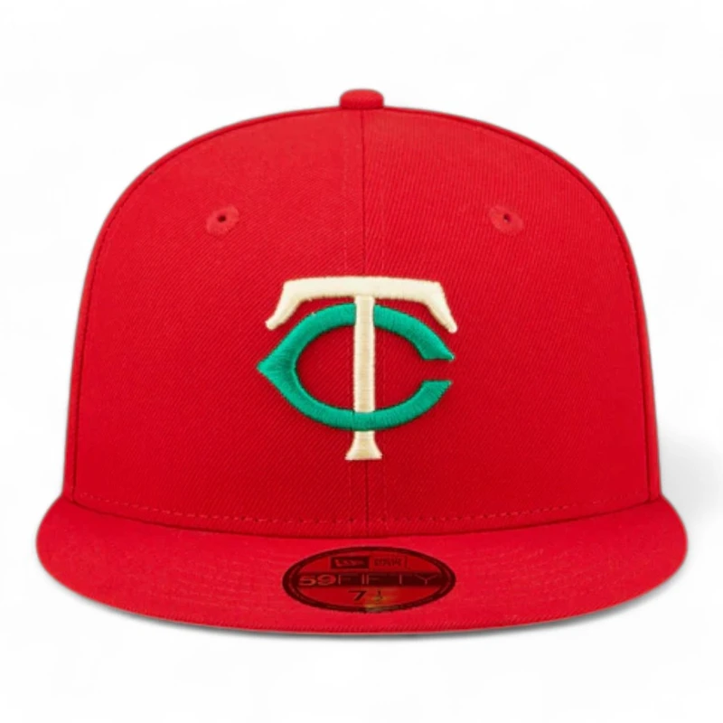 Minnesota Twins Red 1985 Patch Yellow UV 59FIFTY Fitted Hat