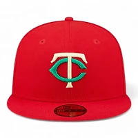 Minnesota Twins Red 1985 Patch Yellow UV 59FIFTY Fitted Hat