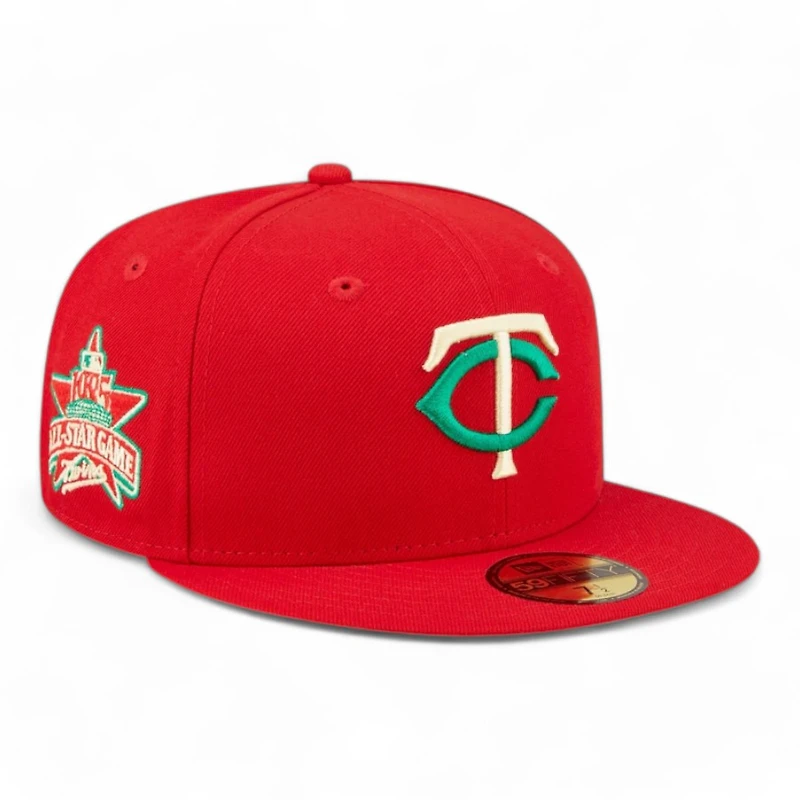 Minnesota Twins Red 1985 Patch Yellow UV 59FIFTY Fitted Hat