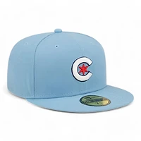 Chicago Cubs Baby Blue City Connect Navy UV 59FIFTY Fitted Hat