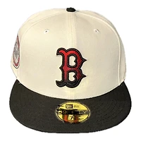 Boston Red Sox Chrome and Black Fenway Park Patch Gray UV New Era 59FIFTY Fitted Hat
