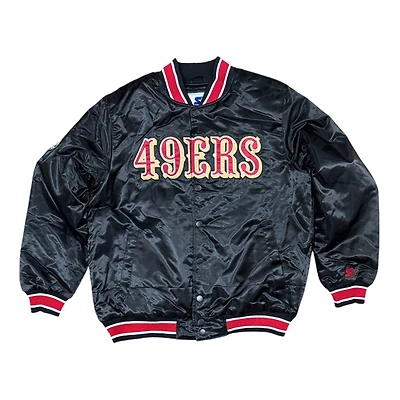 San Francisco 49ers 2024 Pro Image Exclusive GIII Full Snap Satin Starter Jacket