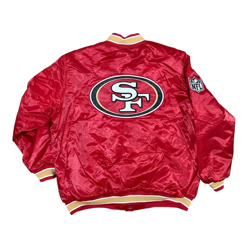 San Francisco 49ers Red 2024 Pro Image Exclusive GIII Full Snap Satin Starter Jacket