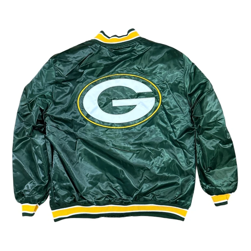 Green Bay Packers 2024 Pro Image Exclusive GIII Full Snap Satin Starter Jacket