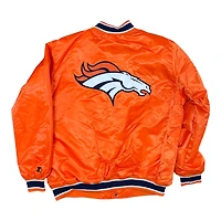 Denver Broncos Orange 2024 Pro Image Exclusive GIII Full Snap Satin Starter Jacket