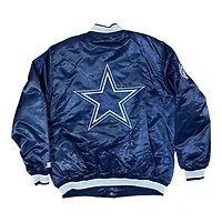 Dallas Cowboys Navy 2024 Pro Image Exclusive GIII Full Snap Satin Starter Jacket