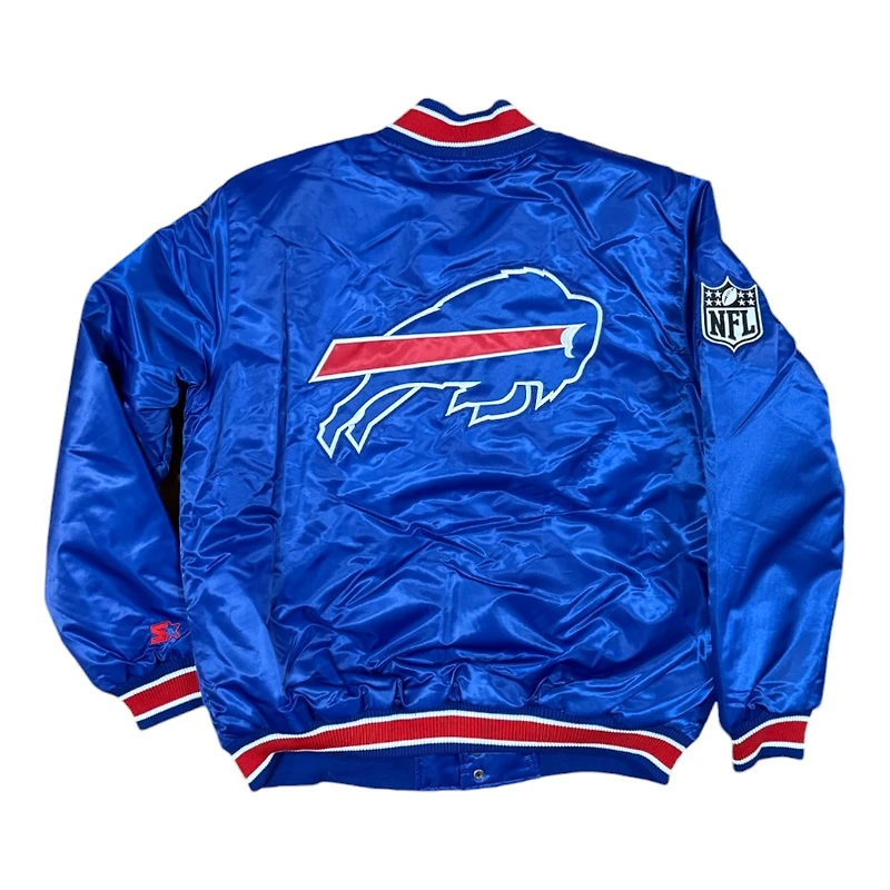 Buffalo Bills Royal Blue 2024 Pro Image Exclusive GIII Full Snap Satin Starter Jacket