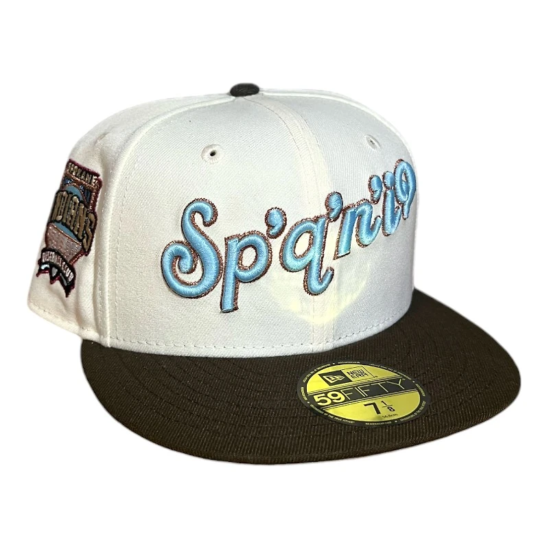 Spokane Indians Chrome and Walnut Brown Patch Gray UV New Era 59FIFTY Fitted Hat