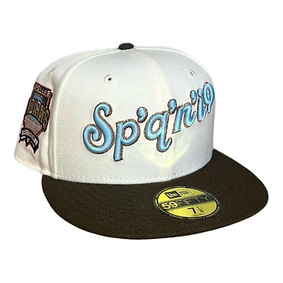 Spokane Indians Chrome and Walnut Brown Patch Gray UV New Era 59FIFTY Fitted Hat