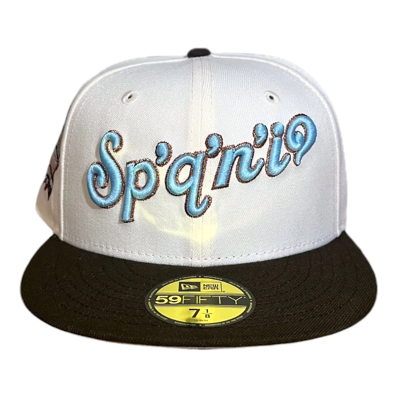 Spokane Indians Chrome and Walnut Brown Patch Gray UV New Era 59FIFTY Fitted Hat