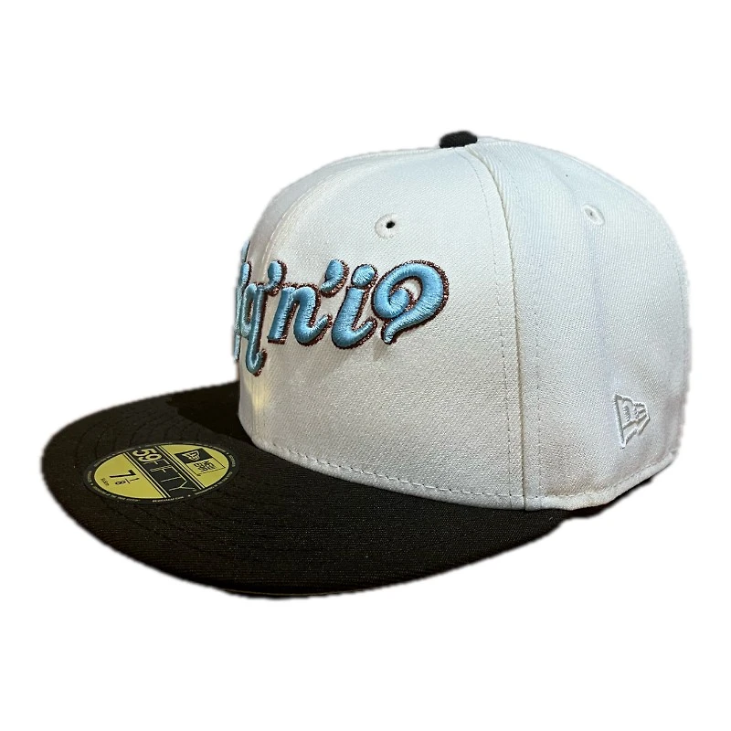 Spokane Indians Chrome and Walnut Brown Patch Gray UV New Era 59FIFTY Fitted Hat