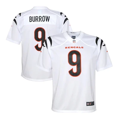 Youth Cincinnati Bengals Joe Burrow White Nike Game Jersey