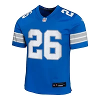 Youth Detroit Lions Jahmyr Gibbs Blue Nike Game Jersey