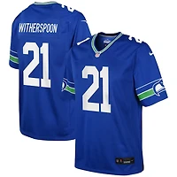 Youth Seattle Seahawks Devon Witherspoon Royal Blue Retro Throwback Nike Game Jersey