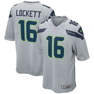 Youth Seattle Seahawks Tyler Lockett Gray Nike Game Jersey